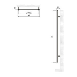 Lara-Mild-Steel-Towel-Warmer-Technical-Detail