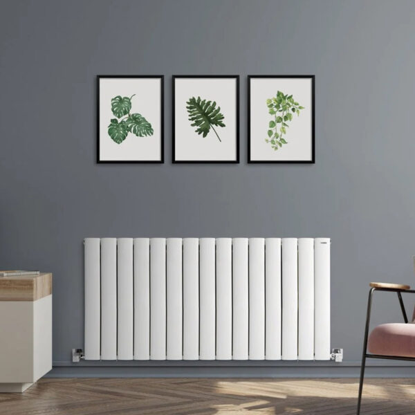 Lilac-White-Horizontal-Aluminium-Radiator