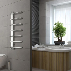 Porto Polished Stainless Steel Towel Warmer Porto has symmetrical towel holders so you can have enough room for many towels. With its functional design, you can also warm your bath towels easily. Porto is available with it’s different towel rail sizes.