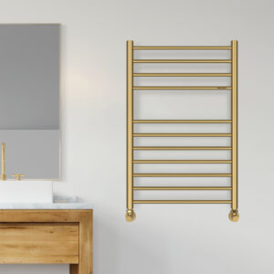 Stainless-Steel-Towel-Warmer-Brushed-Brass-Gold-Blubell