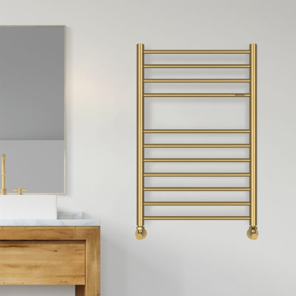 Stainless-Steel-Towel-Warmer-Brushed-Brass-Gold-Blubell