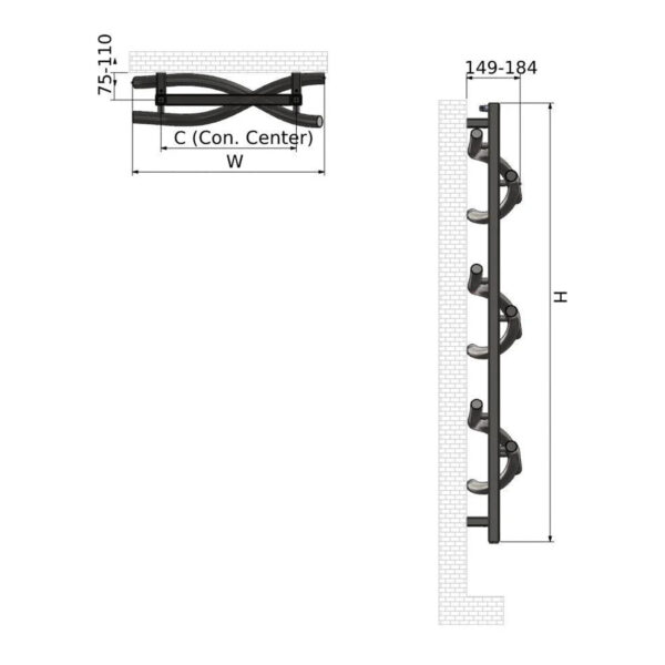 Stainless-Steel-Towel-Warmer-Technical-Chart