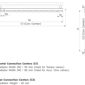 Violet-aluminium-radiator-technical-drawing