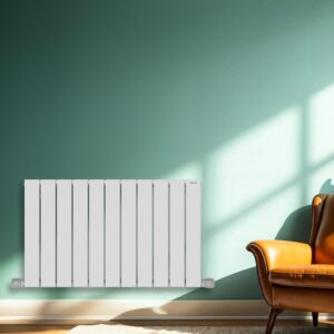 Loft-Snow-White-Aluminium-Radiator-front